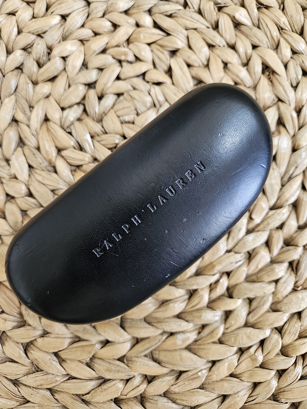 Ralph Lauren Black Leather Eyewear Case